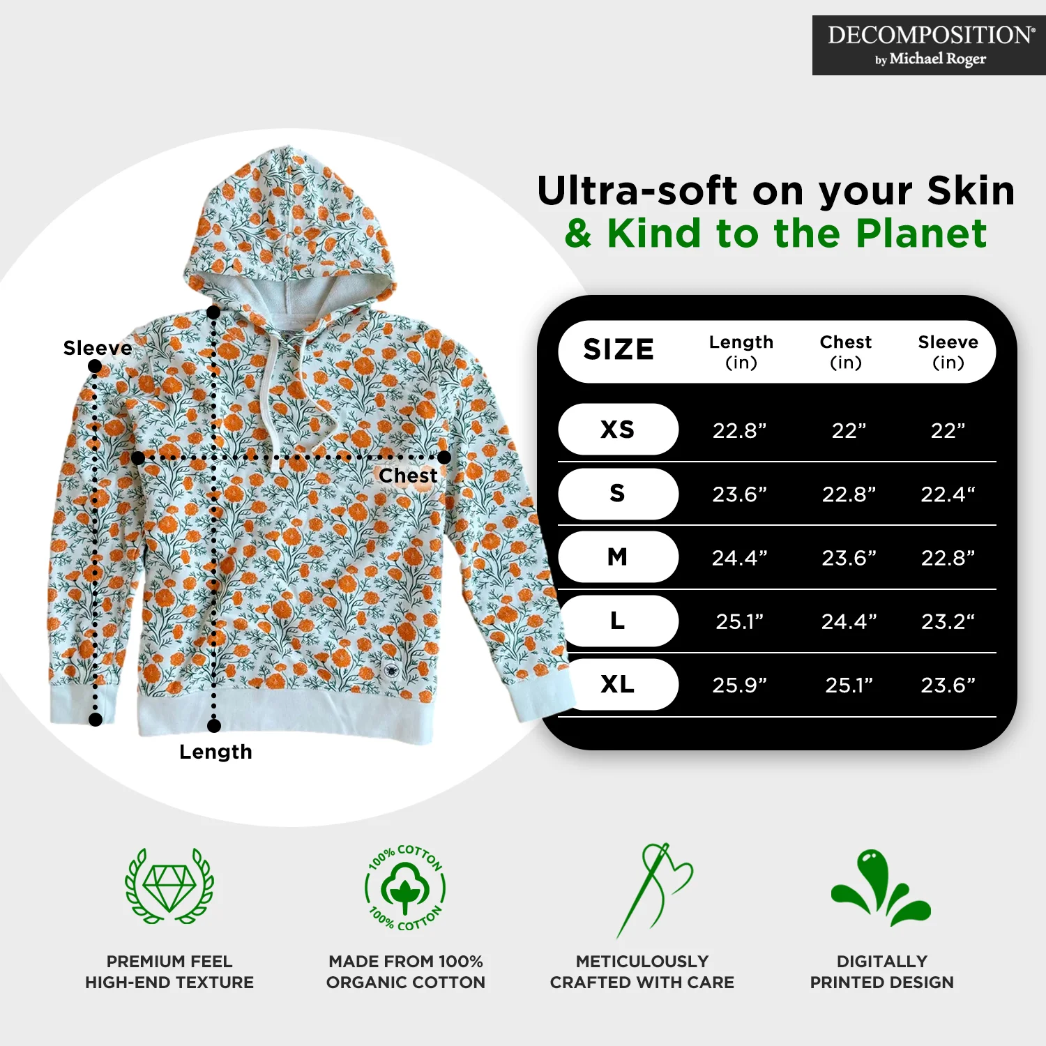 Apparel | Hooded Sweatshirt | California Poppies - Image 3