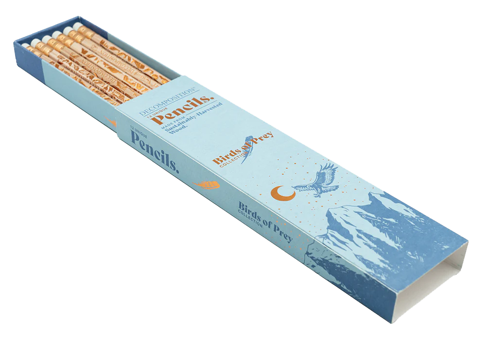 Birds of Prey Gift Set: Three Notebooks & a Dozen Pencils - Image 11